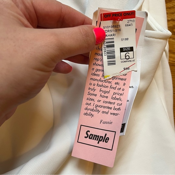 Tahari ASL white romper size 6 - Picture 4 of 5